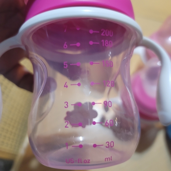 Chicco Pink and Blue Sippy Cups Set Of 5 - Picture 8 of 8